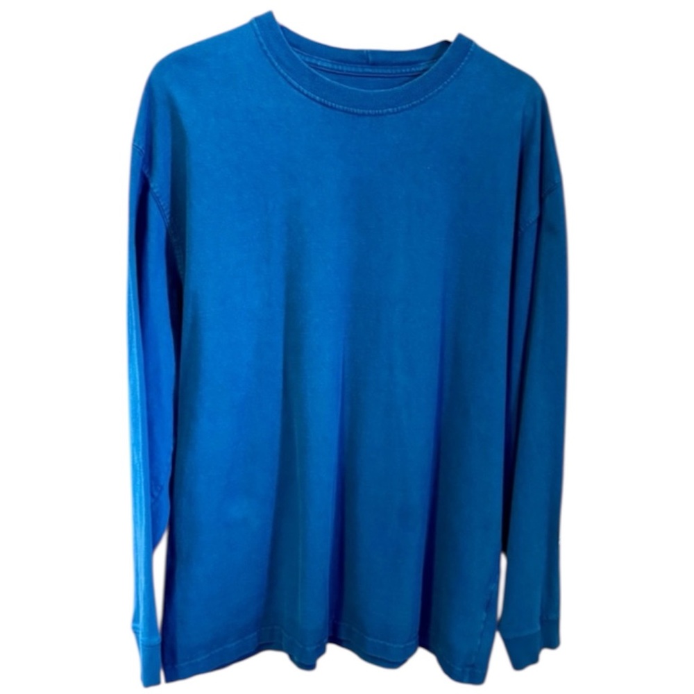 Carhartt Graphic Long Sleeve Tee Men’s XL Blue Workwear Heavyweight Style K231
